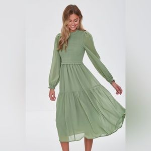 *SOLD* FOREVER 21 Sage Green Dress Size L NWOT
